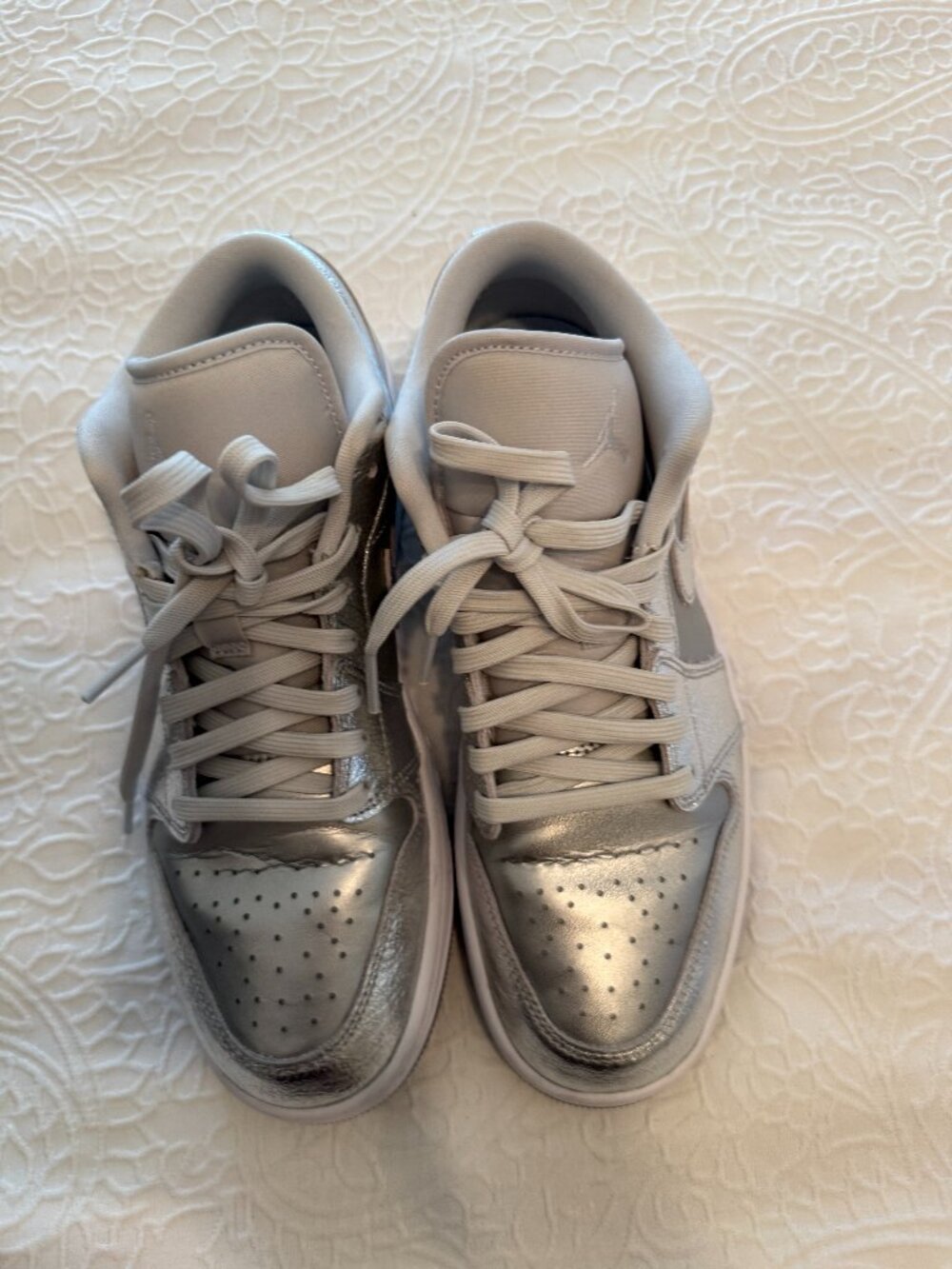 Nike Air Jordan 1 Low SE "Metallic Silver"  - W